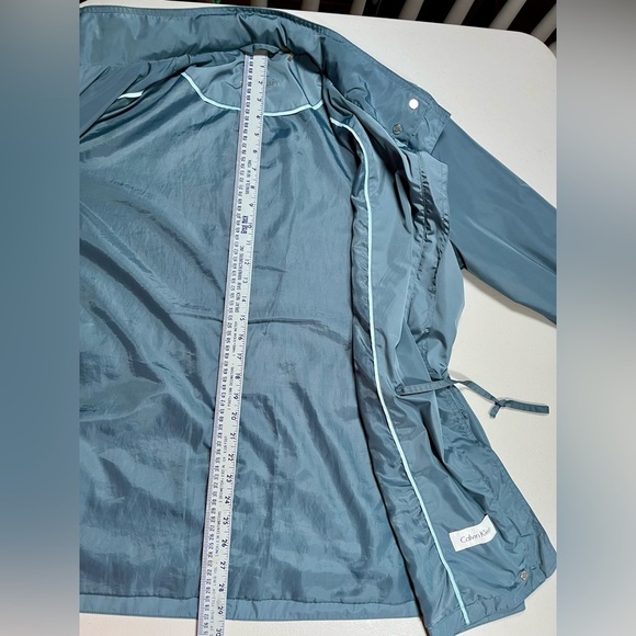 Calvin Klein Hooded Flap Pocket Anorak Jacket. Blue size 1X - Picture 16 of 17